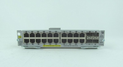 Модуль HPE Aruba J9990A —  10/100/1000BASE-T PoE+ / 4- 1G/10GbE SFP+ MACsec v3 zl2